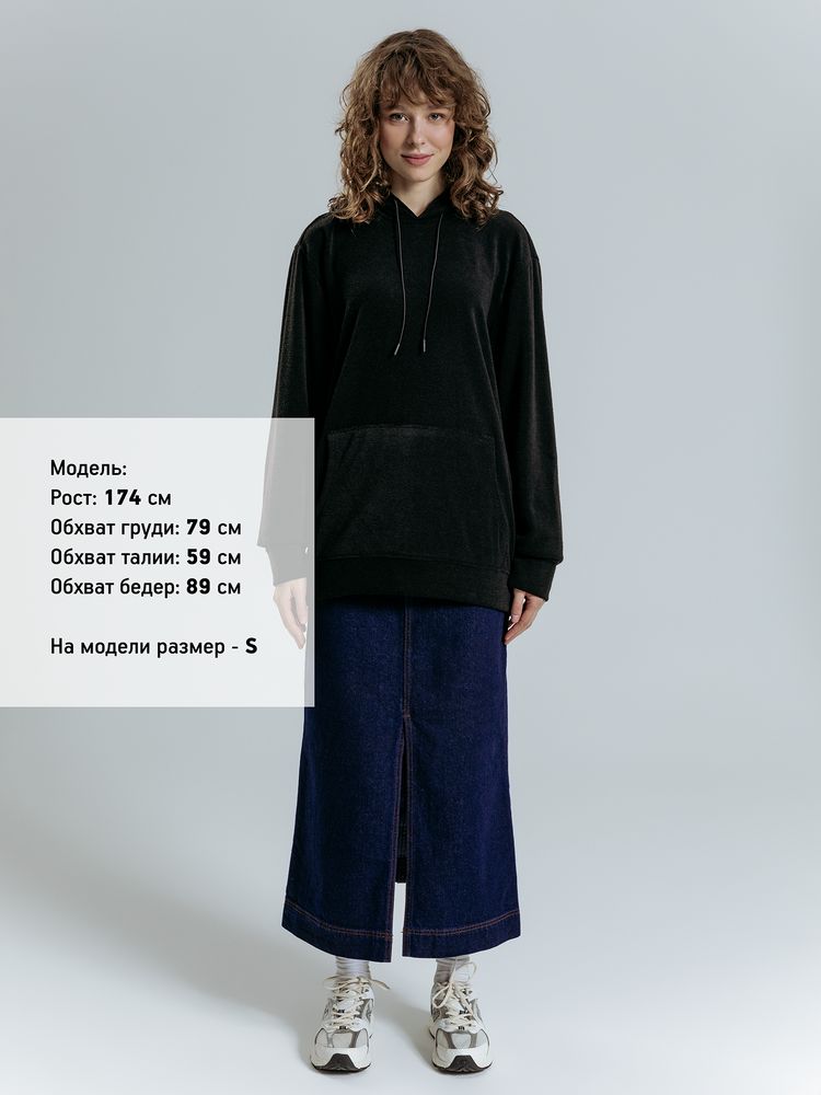 Худи унисекс Prima Vista, черное — изображение 10