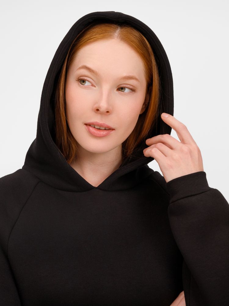 Худи унисекс оверсайз Easy Street, черное — изображение 13