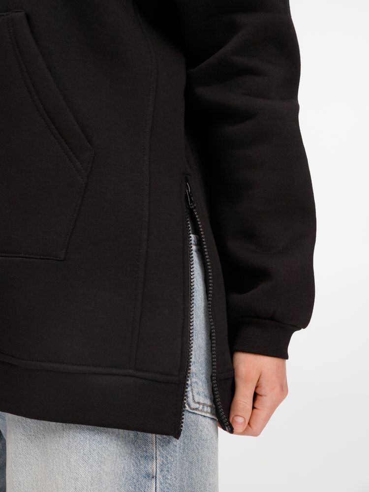 Худи унисекс оверсайз Easy Street, черное — изображение 15