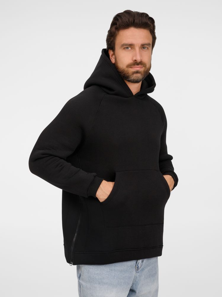 Худи унисекс оверсайз Easy Street, черное — изображение 6