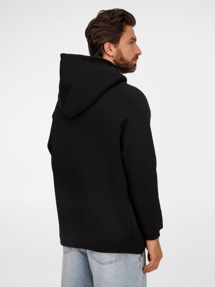 Худи унисекс оверсайз Easy Street, черное — изображение 9