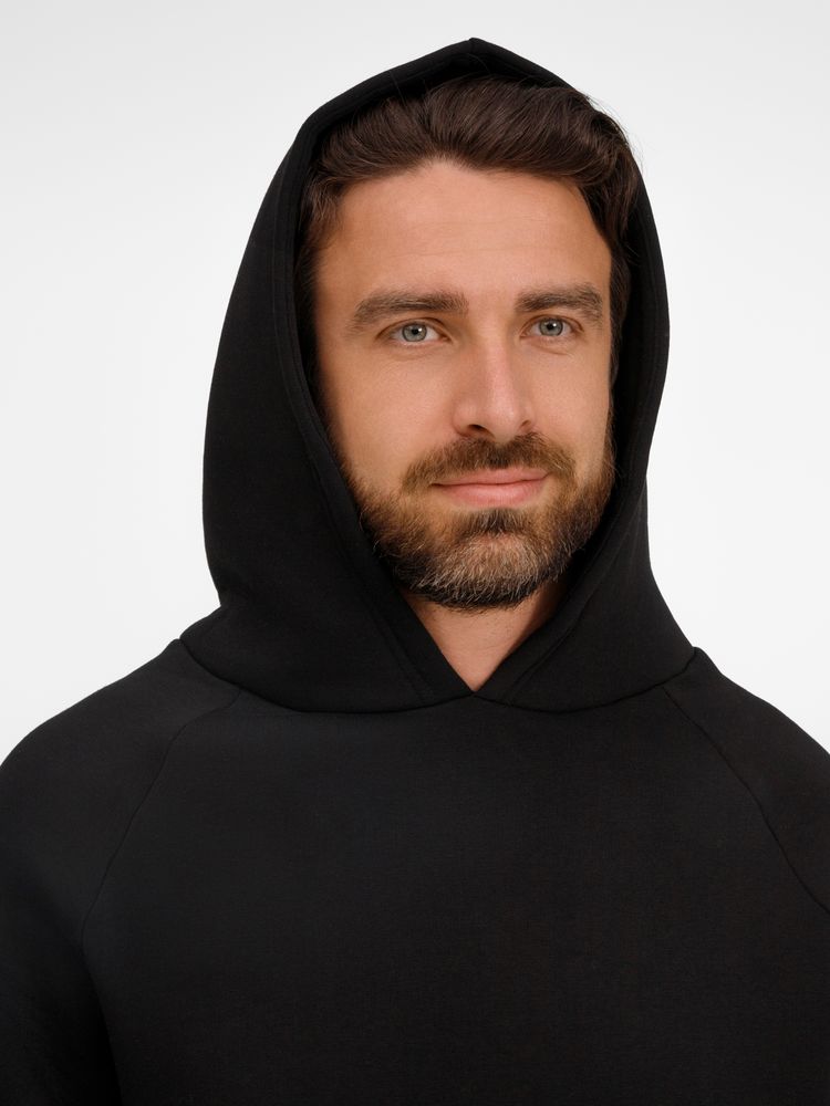 Худи унисекс оверсайз Easy Street, черное — изображение 7