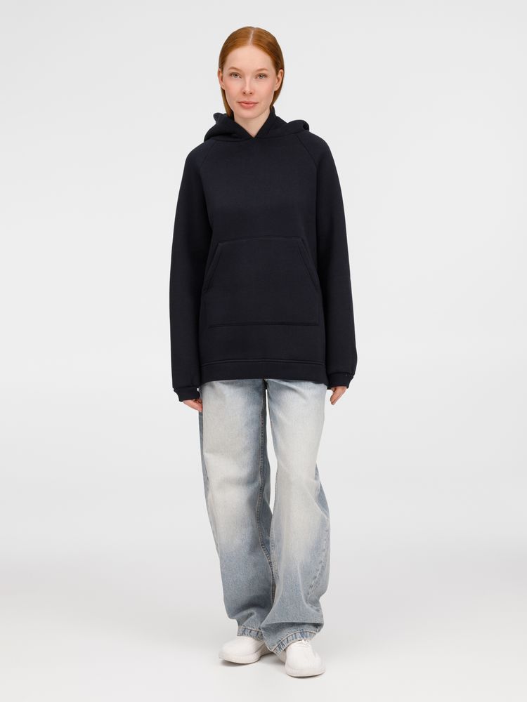 Худи унисекс оверсайз Easy Street, темно-синее — изображение 16