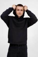 Худи оверсайз унисекс Kosmos, черное