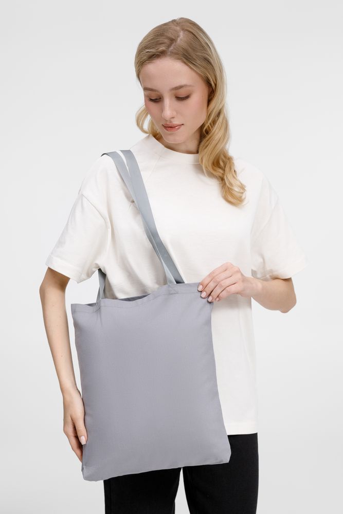 Шопер B4, серый с серыми ручками — изображение 3