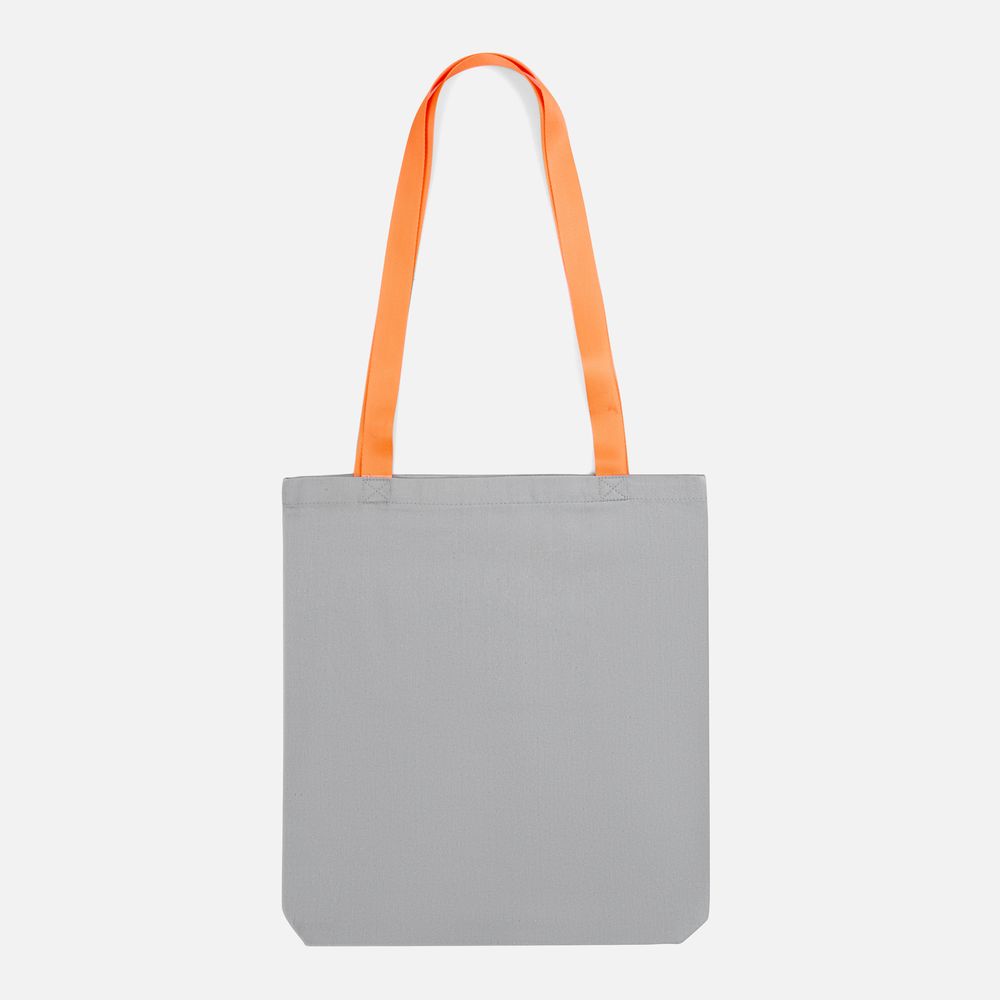 Шопер B4, серый с оранжевыми ручками — изображение 2