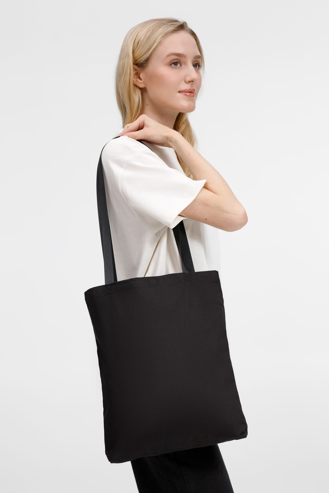 Шопер B4, черный с черными ручками — изображение 3