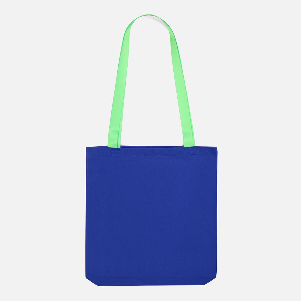 Шопер B4, синий с зелеными ручками — изображение 2