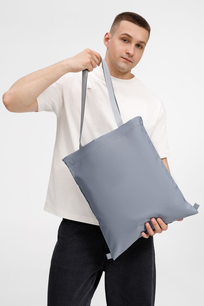 Шопер B3, серый с серыми ручками — изображение 3