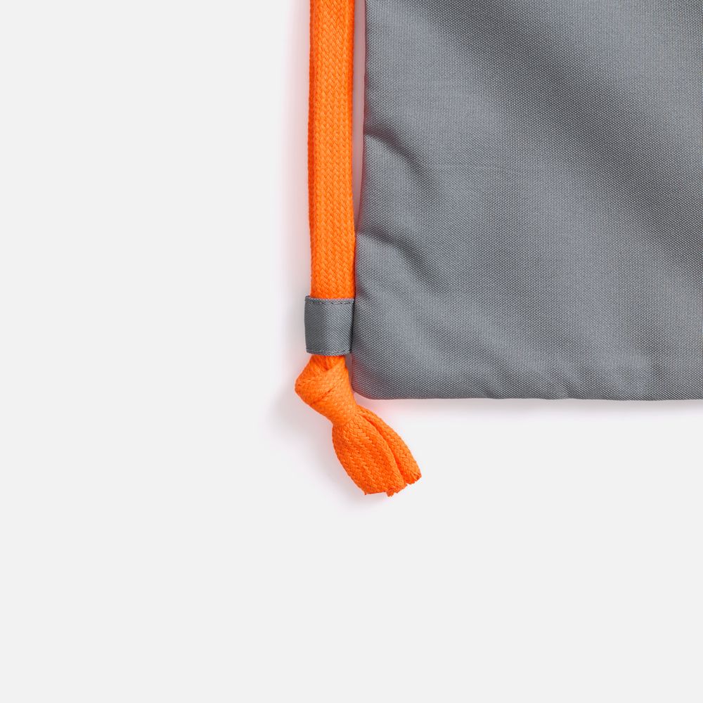 Рюкзак B3, серый с оранжевыми лямками — изображение 4