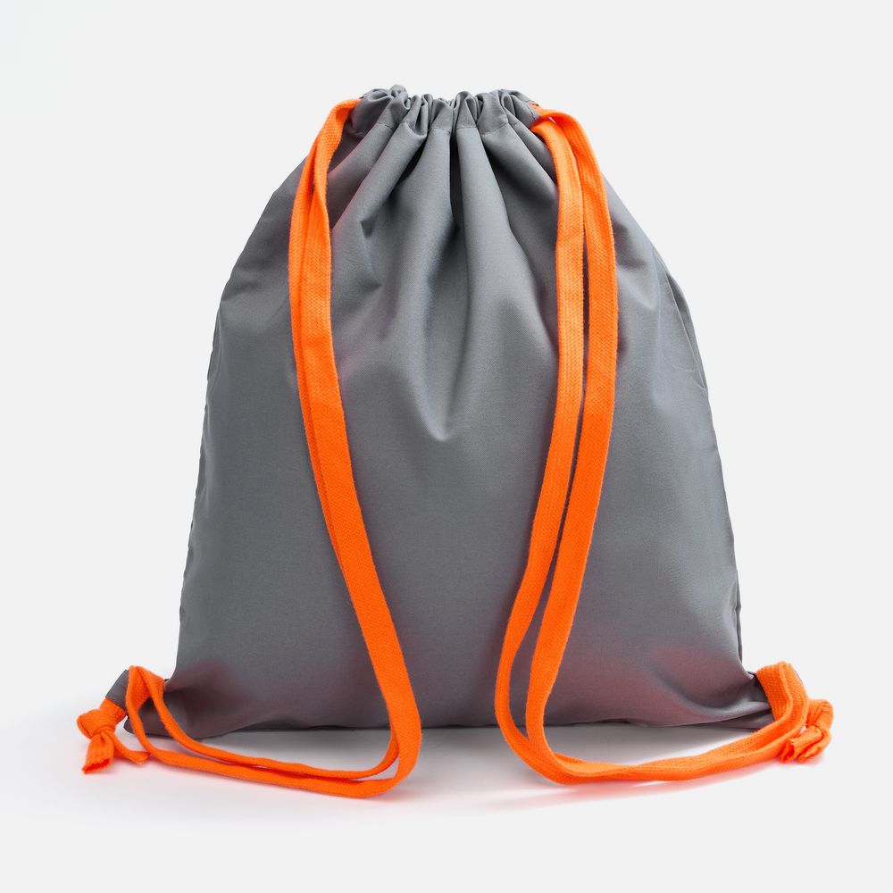 Рюкзак B3, серый с оранжевыми лямками — изображение 2
