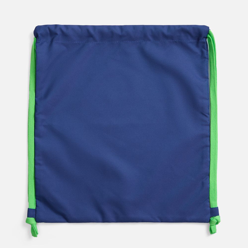 Рюкзак B3, синий с зелеными лямками — изображение 3
