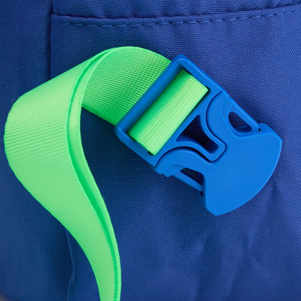 Рюкзак B2, синий с зелеными стропами — изображение 4