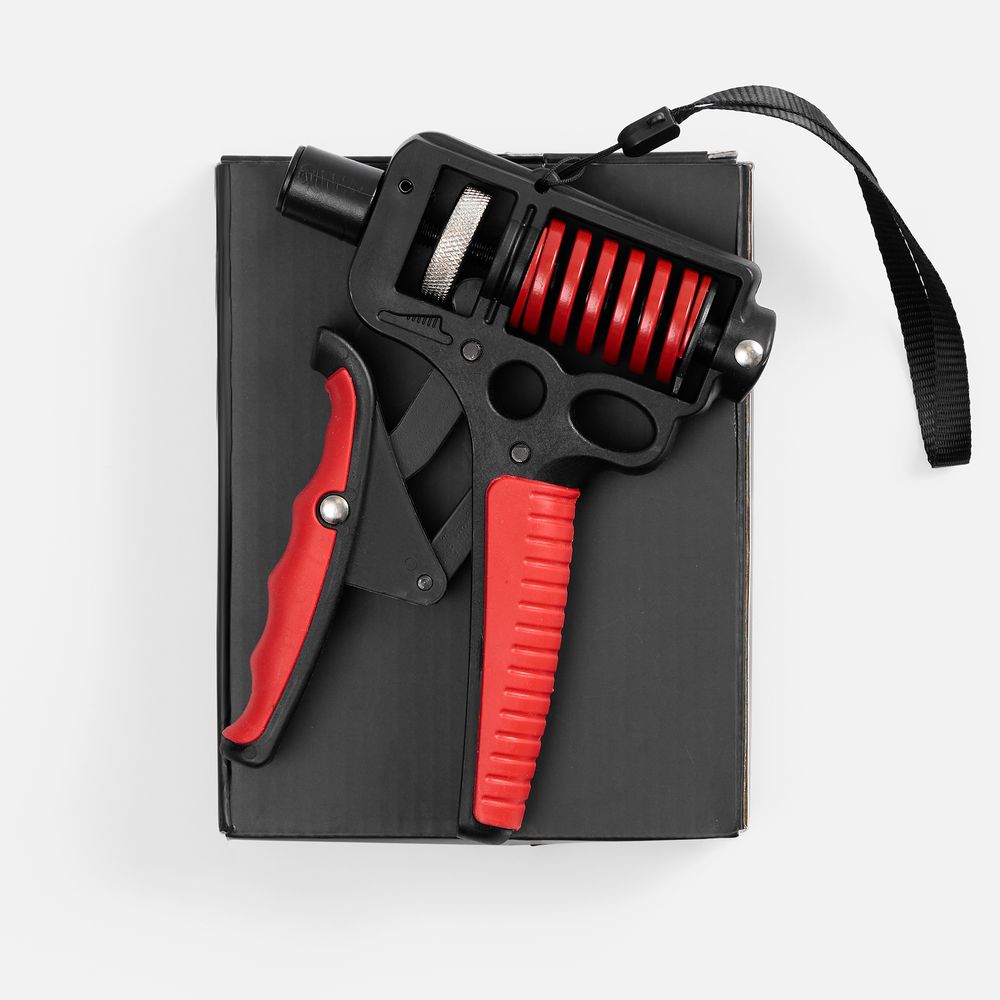 Эспандер кистевой пружинный Motive Power, черный с красным — изображение 5