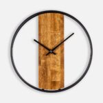 Часы Woodix, черные с коричневым