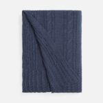 Плед Remitti, серо-синий (сланец)