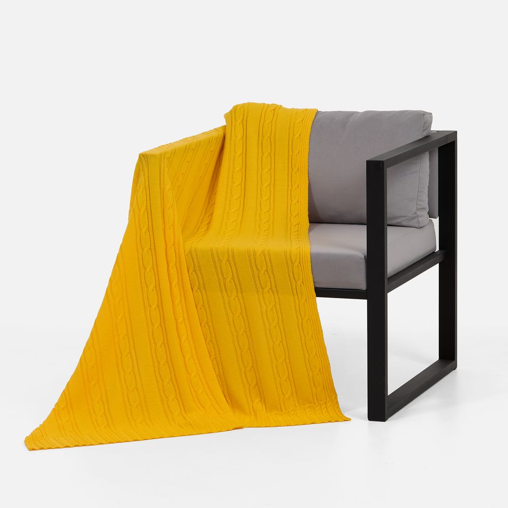 Плед Remitti, желтый — изображение 2