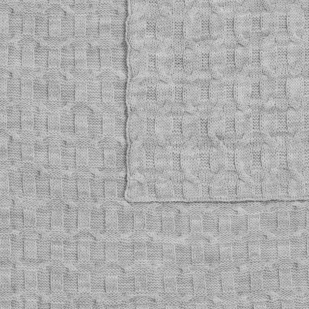 Плед Braidera, серебристо-серый меланж — изображение 3