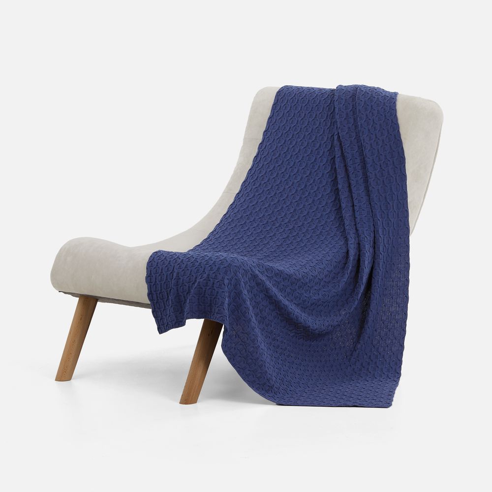 Плед Braidera, синий (черника) — изображение 2