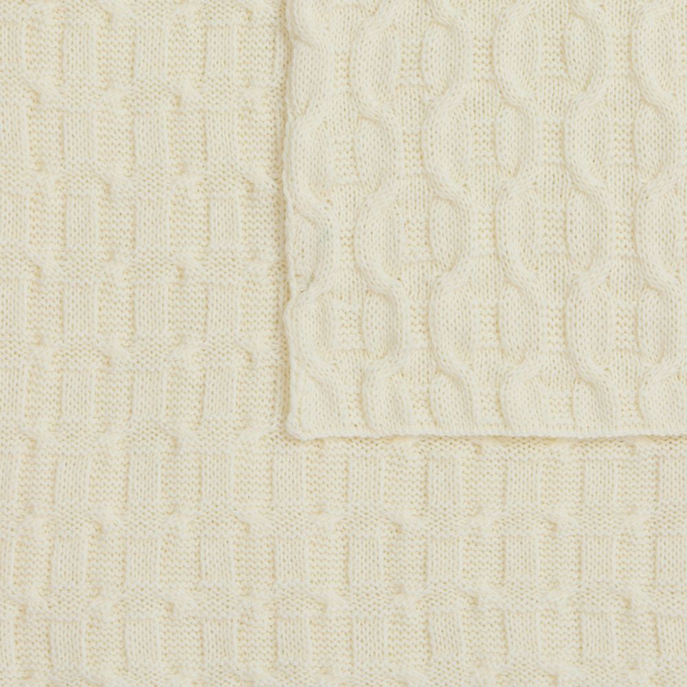 Плед Braidera, белый (молочный) — изображение 3