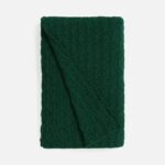 Плед Braidera, темно-зеленый (хвойный)