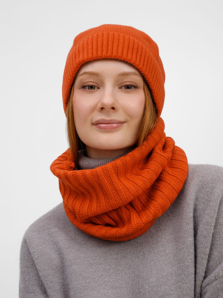 Снуд ComFleece, темно-оранжевый (кирпичный) — изображение 6