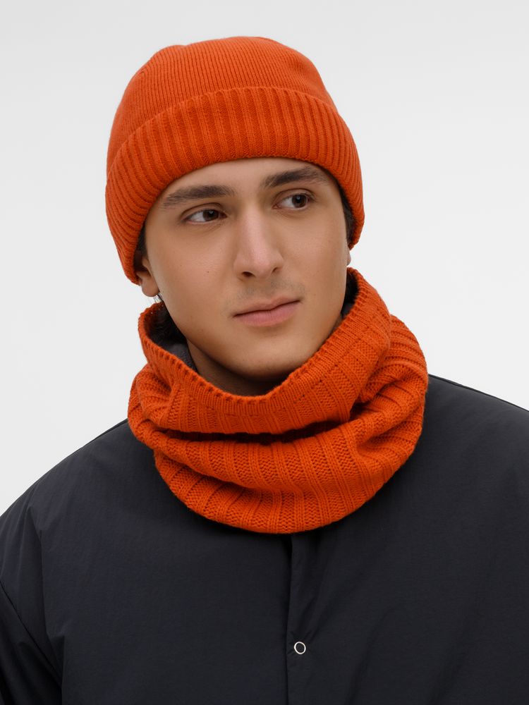 Снуд ComFleece, темно-оранжевый (кирпичный) — изображение 7
