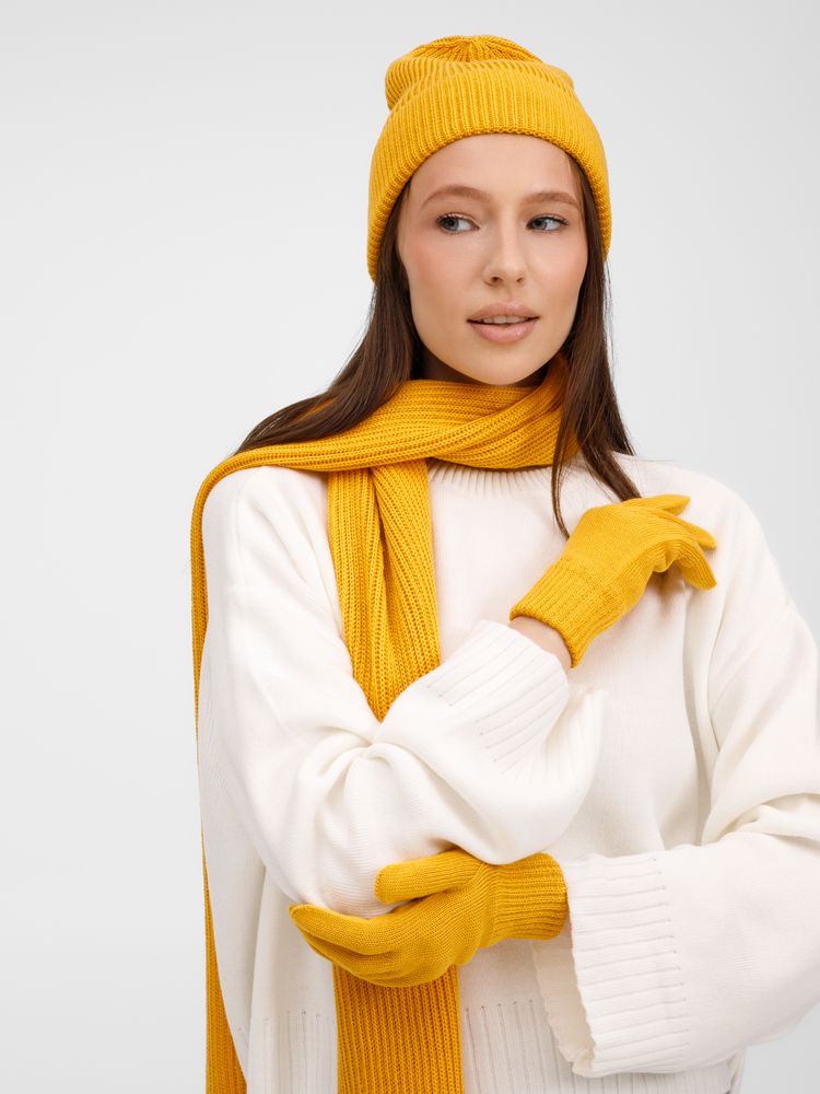 Перчатки Nobilis Mono, желтые (медовые) — изображение 4