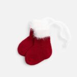 Подвеска на елку «Вьюжка», носочки, красная