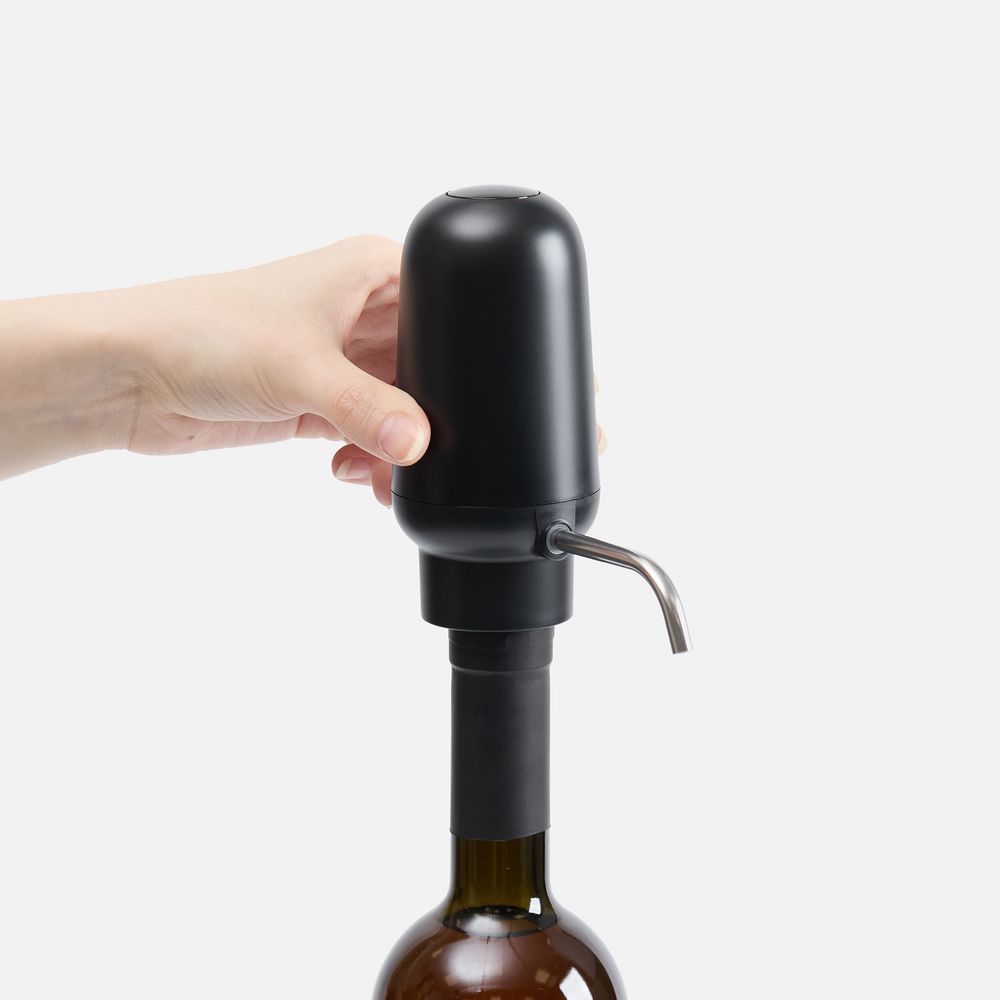 Электрический аэратор-дозатор для вина Lonks, черный — изображение 7