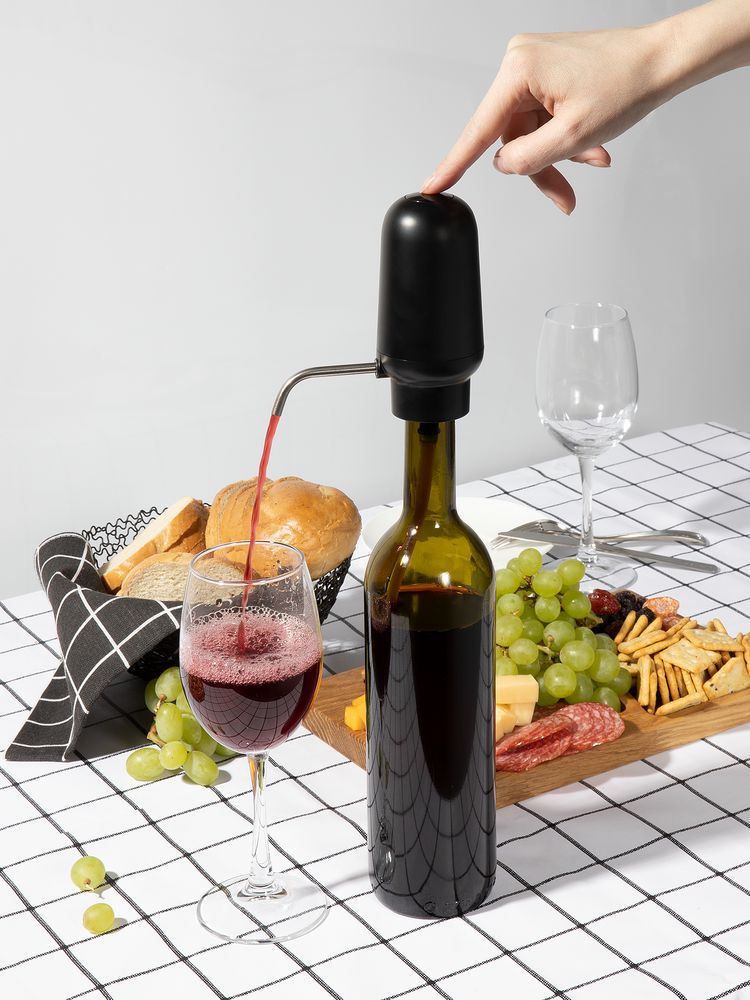 Электрический аэратор-дозатор для вина Lonks, черный — изображение 2