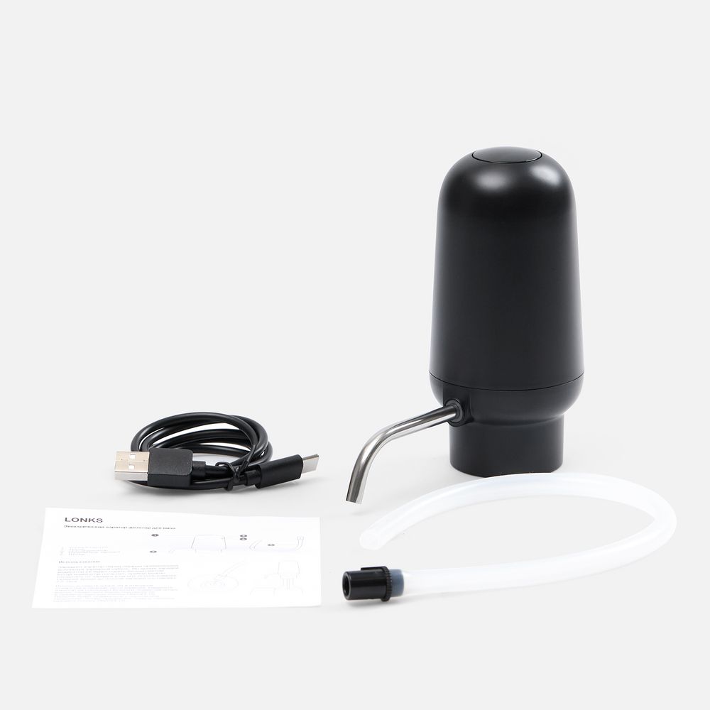 Электрический аэратор-дозатор для вина Lonks, черный — изображение 8