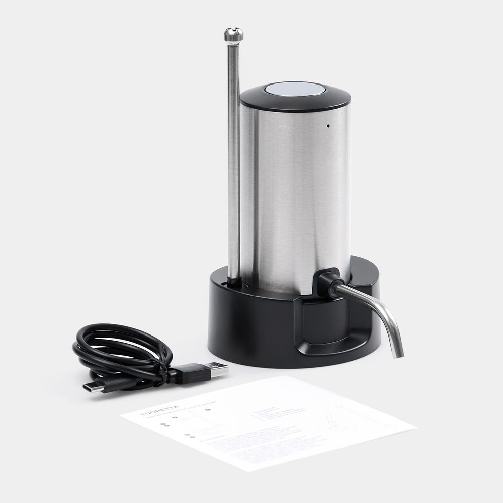 Электрический аэратор-дозатор для вина Tuoretta, серебристый — изображение 10