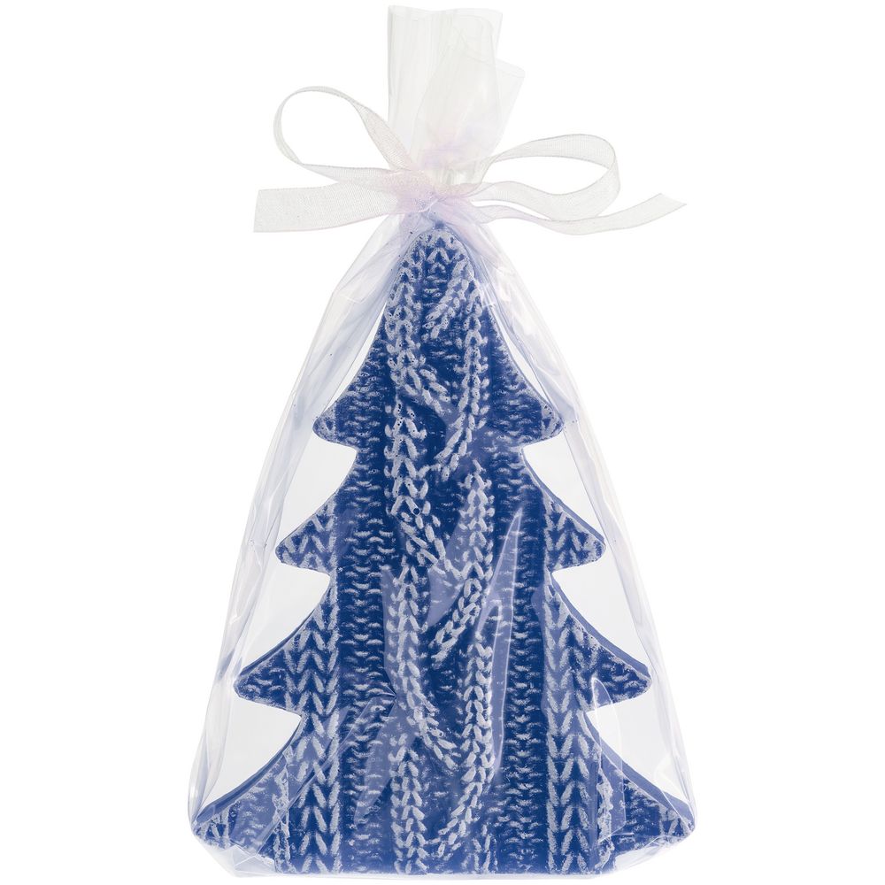 Свеча Kniteam, елка, синяя — изображение 2