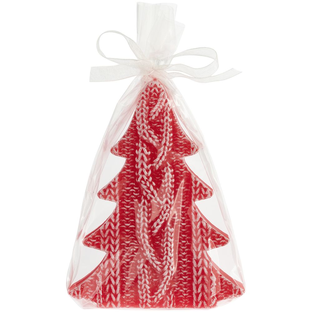 Свеча Kniteam, елка, красная — изображение 2