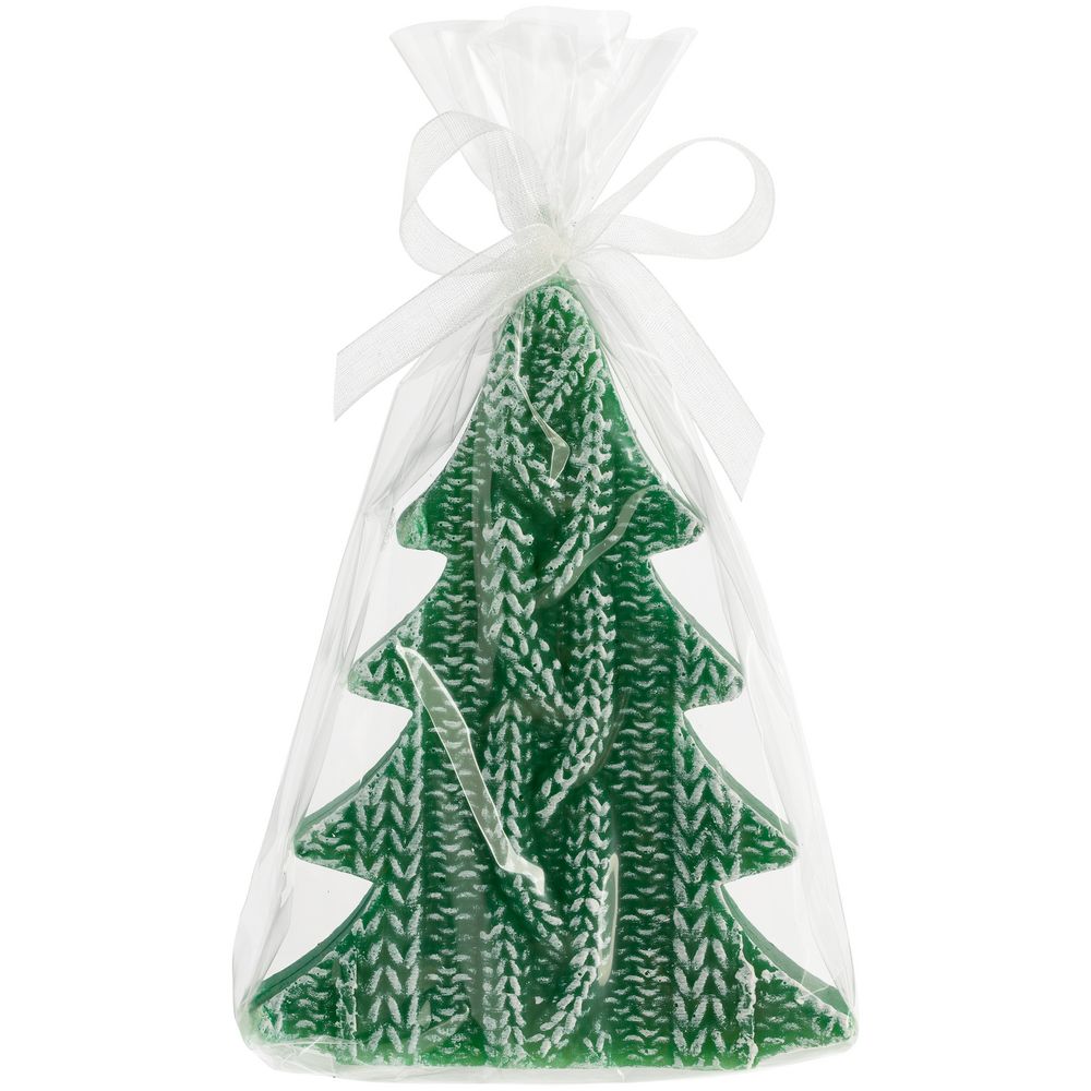 Свеча Kniteam, елка, зеленая — изображение 2