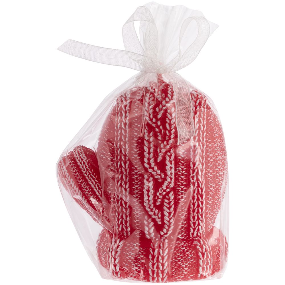 Свеча Kniteam, варежка, красная — изображение 2