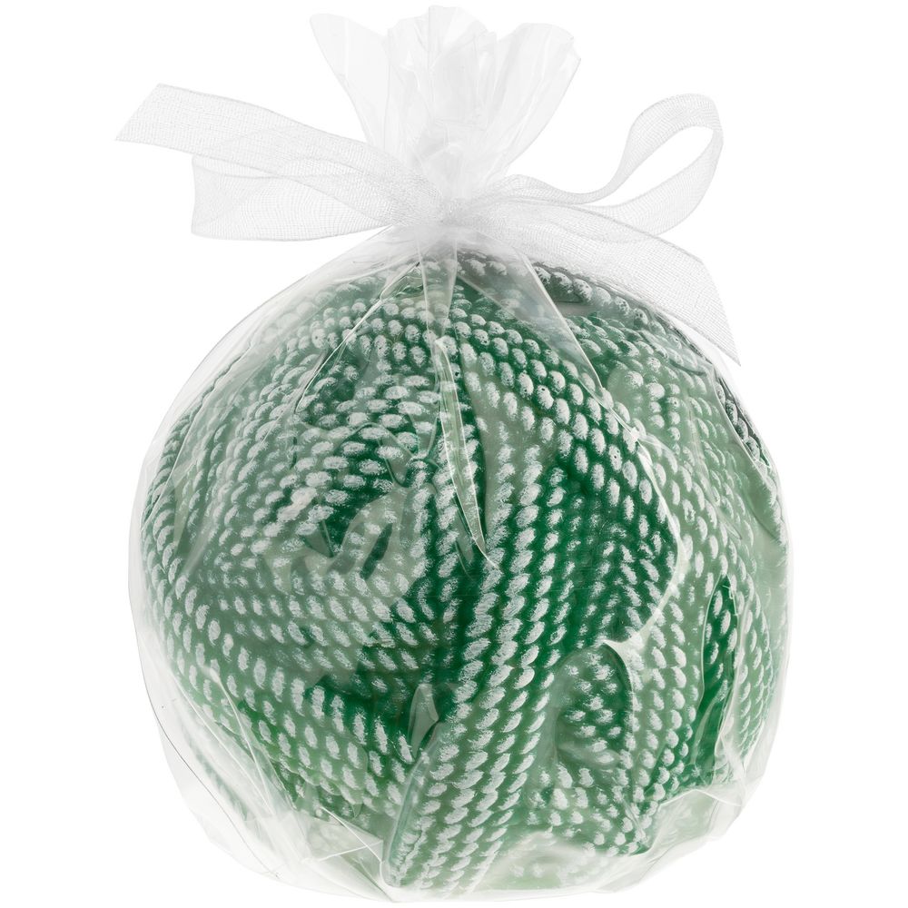 Свеча Kniteam, клубок, зеленый — изображение 2