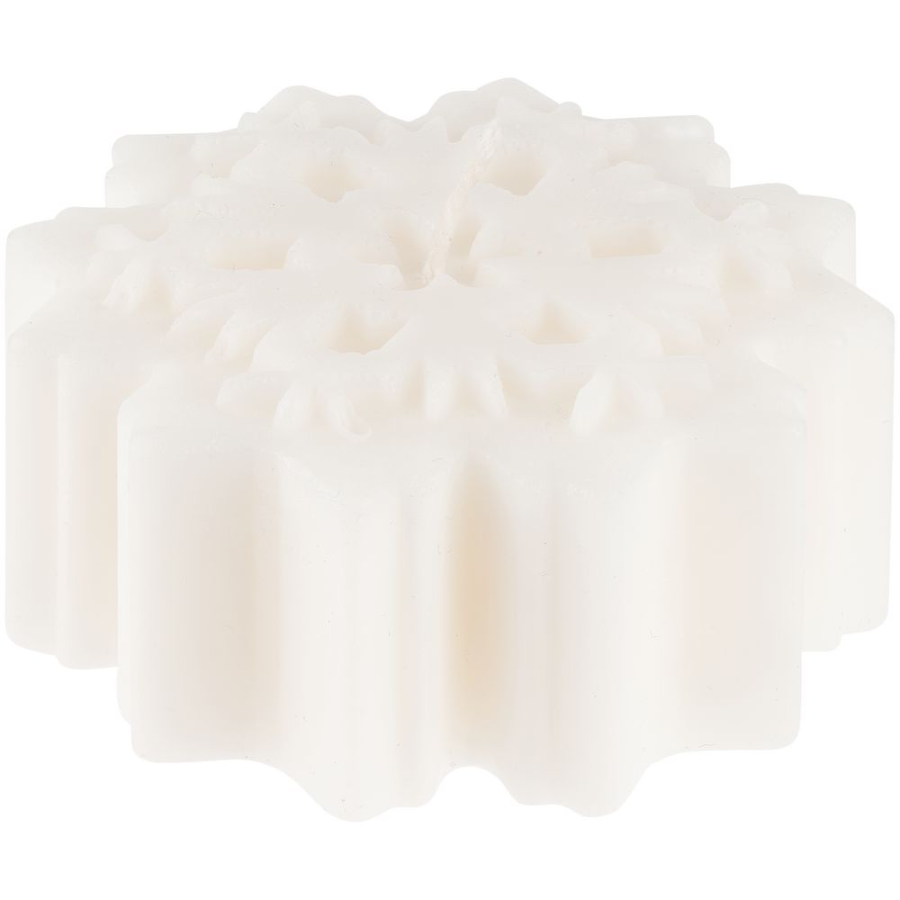 Свеча Snowflame 3, белая, 8 см — изображение 4