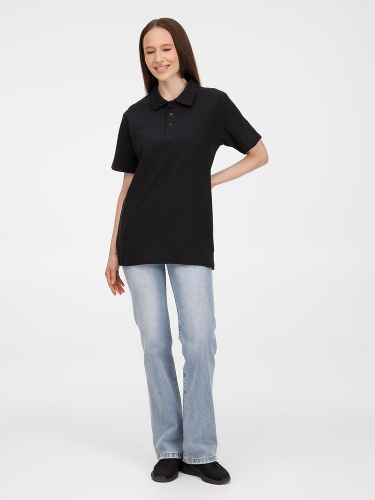 Рубашка поло унисекс Tervise, черная — изображение 14