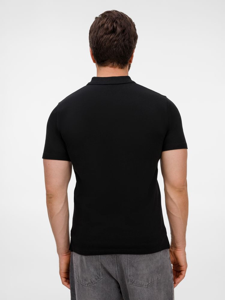 Рубашка поло унисекс Tervise, черная — изображение 8