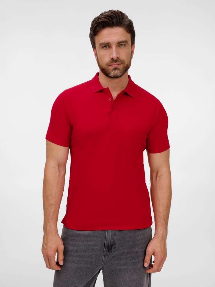 Рубашка поло унисекс Tervise, красная