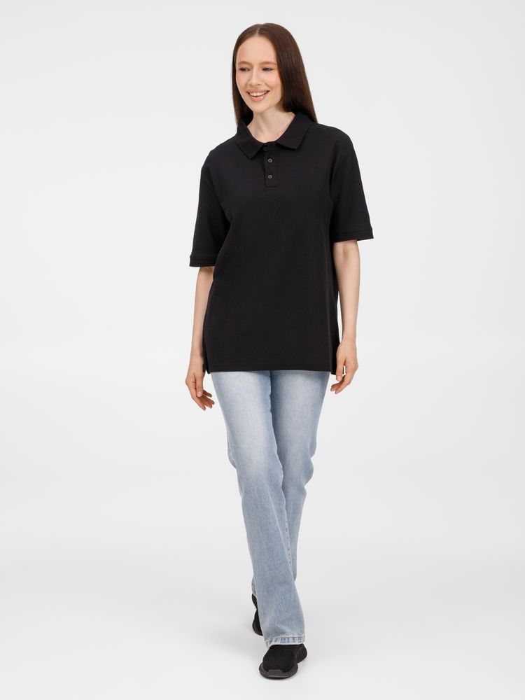 Рубашка поло унисекс Upswing, черная — изображение 14