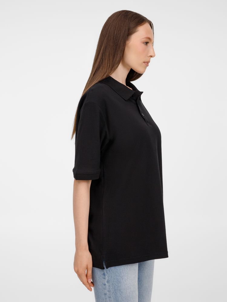 Рубашка поло унисекс Upswing, черная — изображение 11