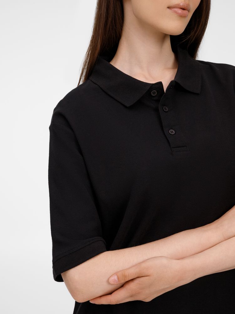 Рубашка поло унисекс Upswing, черная — изображение 12