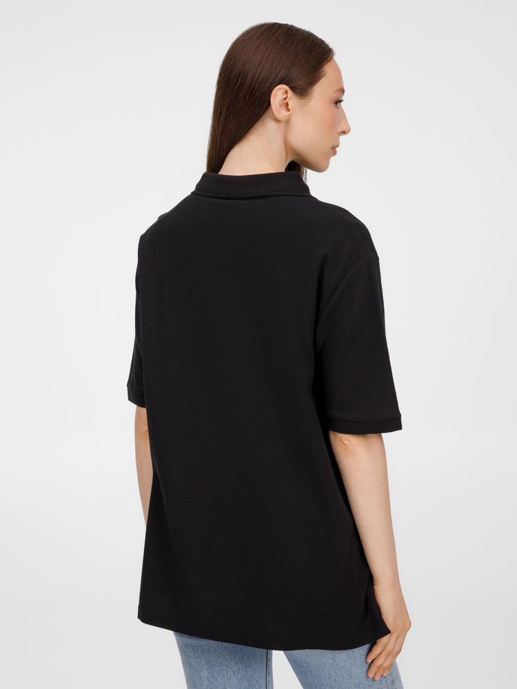 Рубашка поло унисекс Upswing, черная — изображение 13