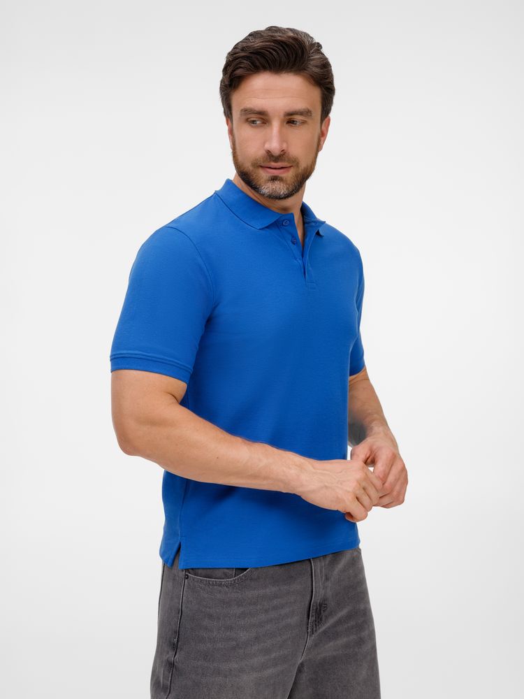 Рубашка поло унисекс Upswing, ярко-синяя — изображение 7