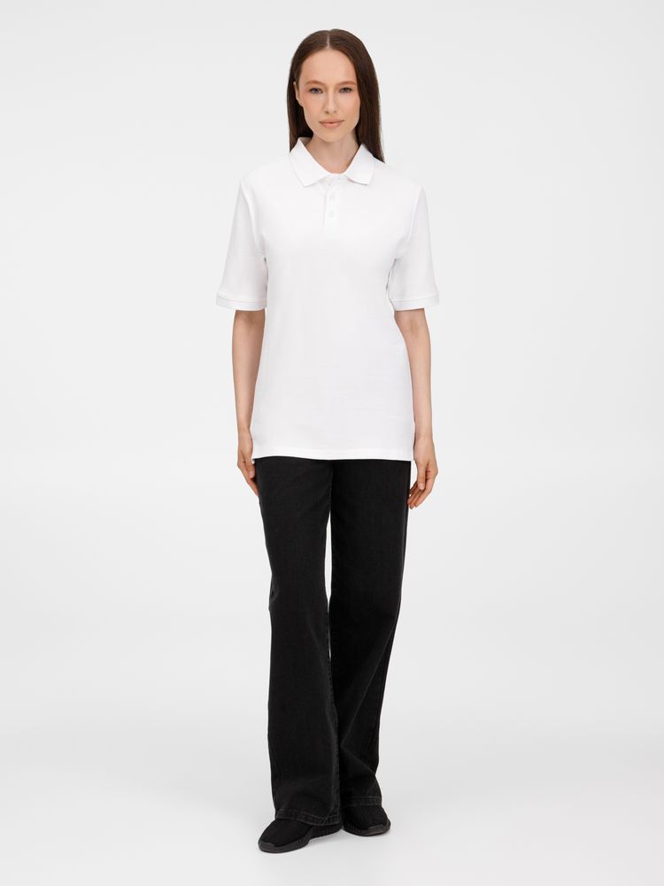 Рубашка поло унисекс Upswing, белая — изображение 14