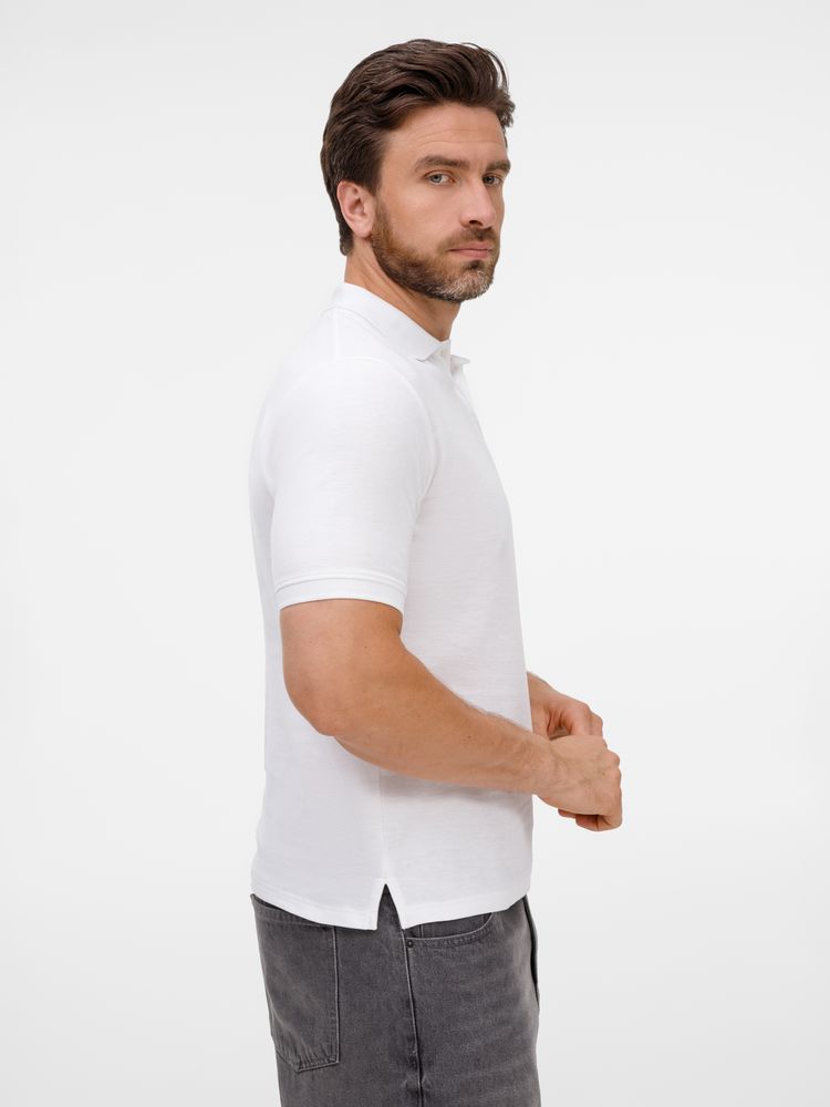 Рубашка поло унисекс Upswing, белая — изображение 6