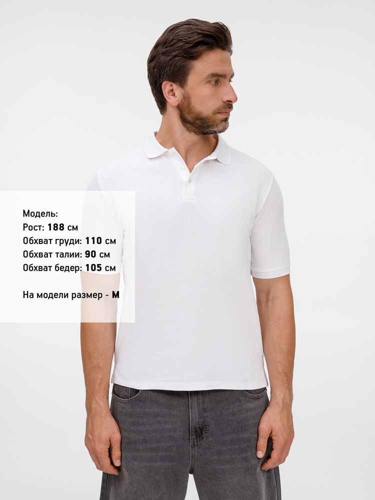 Рубашка поло унисекс Upswing, белая — изображение 5